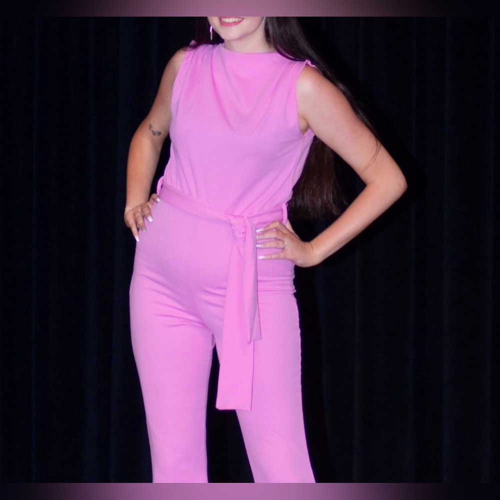 Tall Bubblegum Pink Jumpsuit
